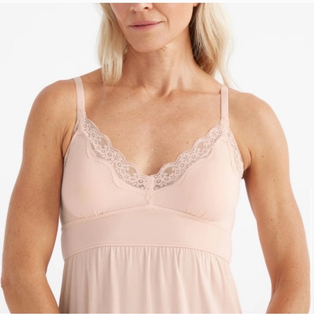 Knix Elegant Lace Trim Chemise in Blush